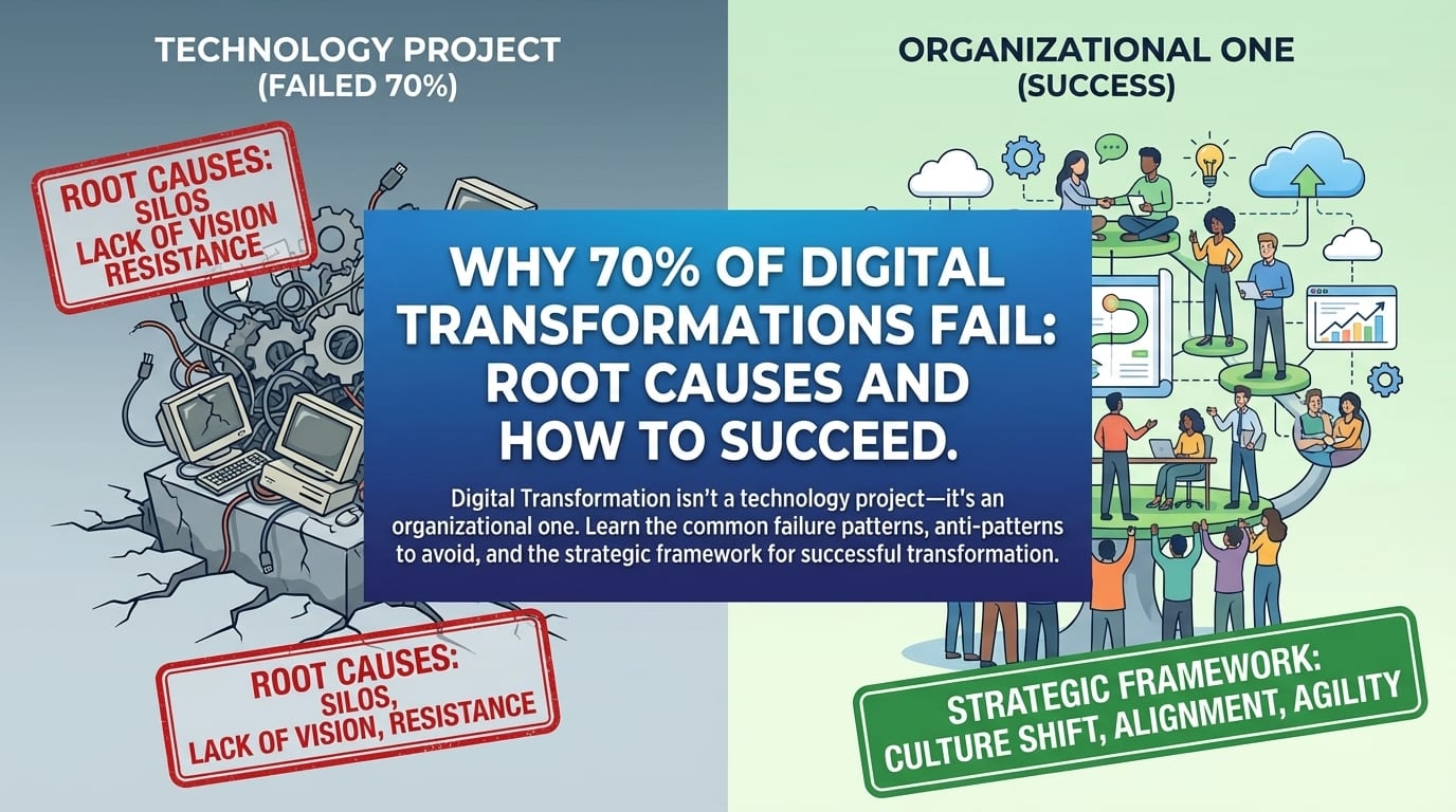 Why 70% of Digital Transformations Fail: Root Causes and How to Succeed ...